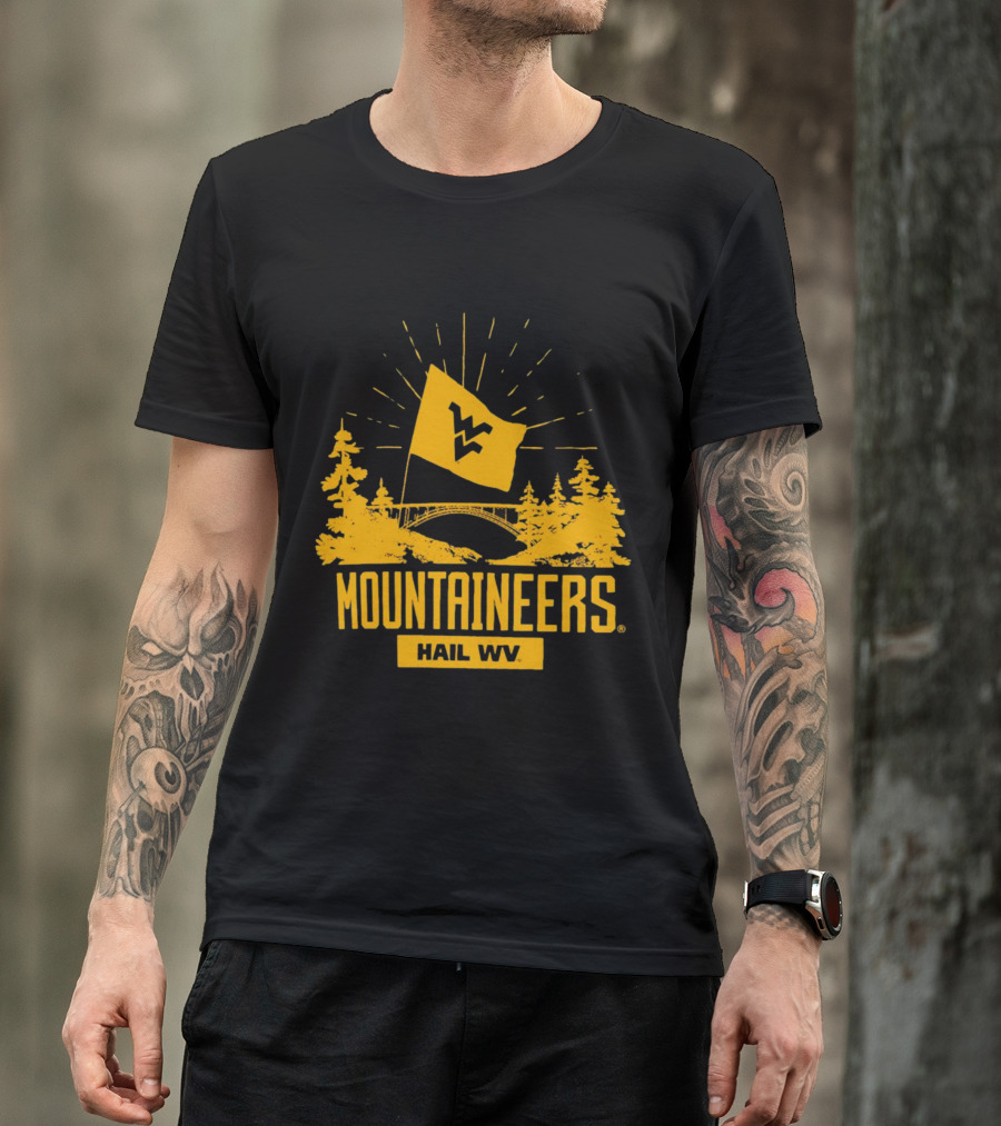 Mountaineers Hail WV West Virginia Colosseum Fan T-Shirt