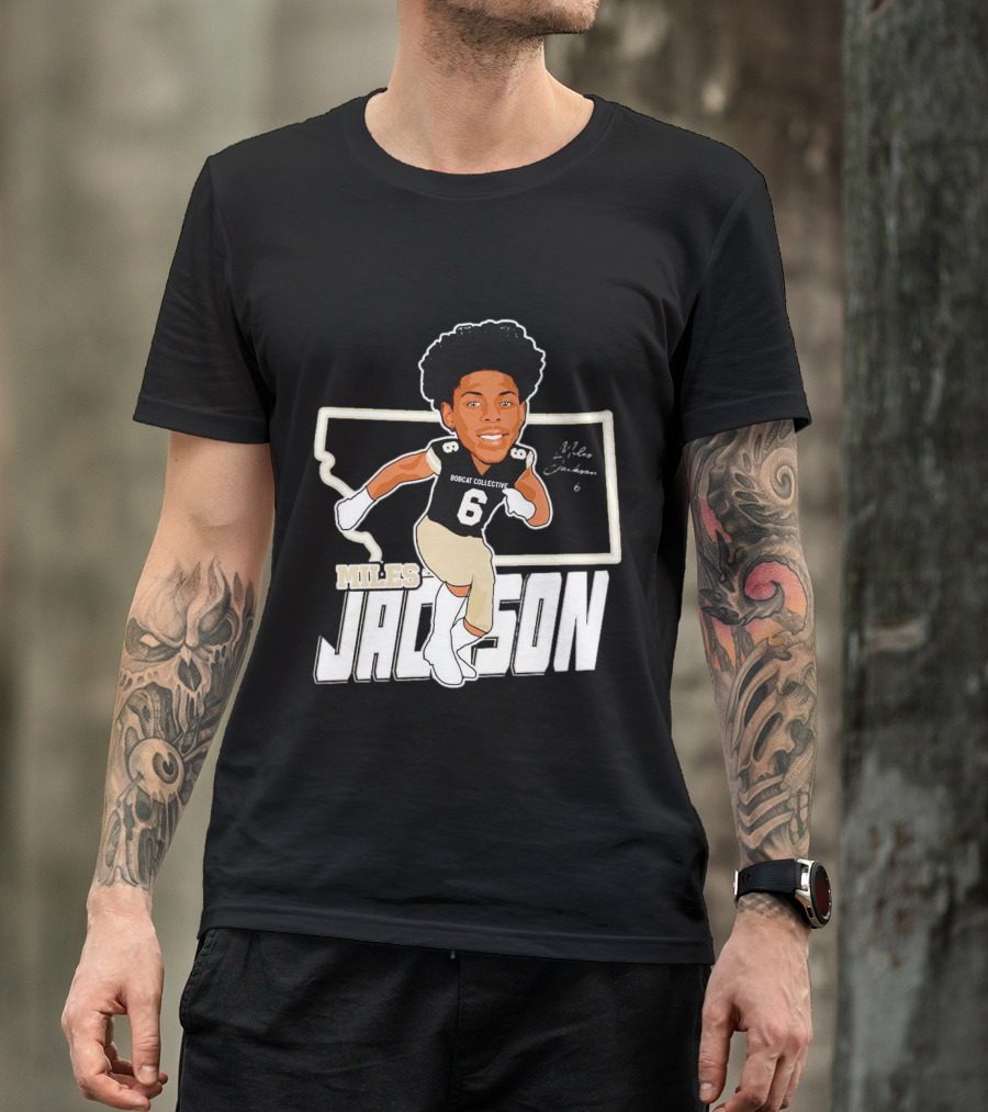 Miles Jackson Bobcat Collective Signature Montana State Bobcats T-Shirt