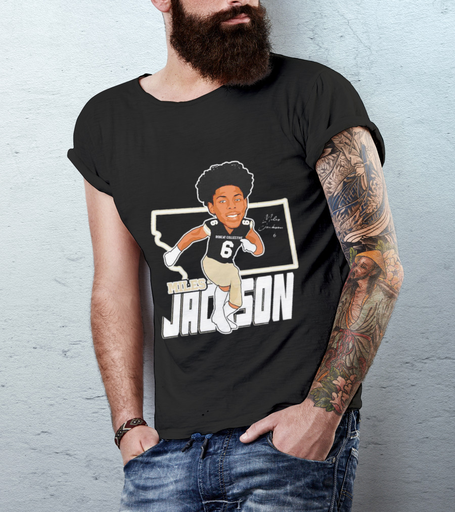 Miles Jackson Bobcat Collective Signature Montana State Bobcats T-Shirt