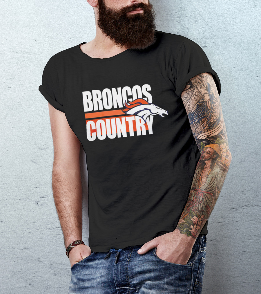 Broncos Country Denver Broncos Logo Blitz Essential T-Shirt