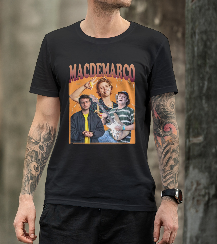 Mac Demarco Cigarette Portrait Trio T-Shirt