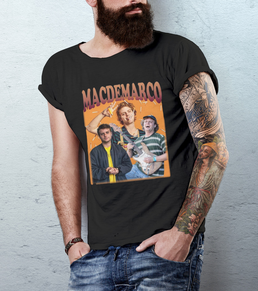 Mac Demarco Cigarette Portrait Trio T-Shirt