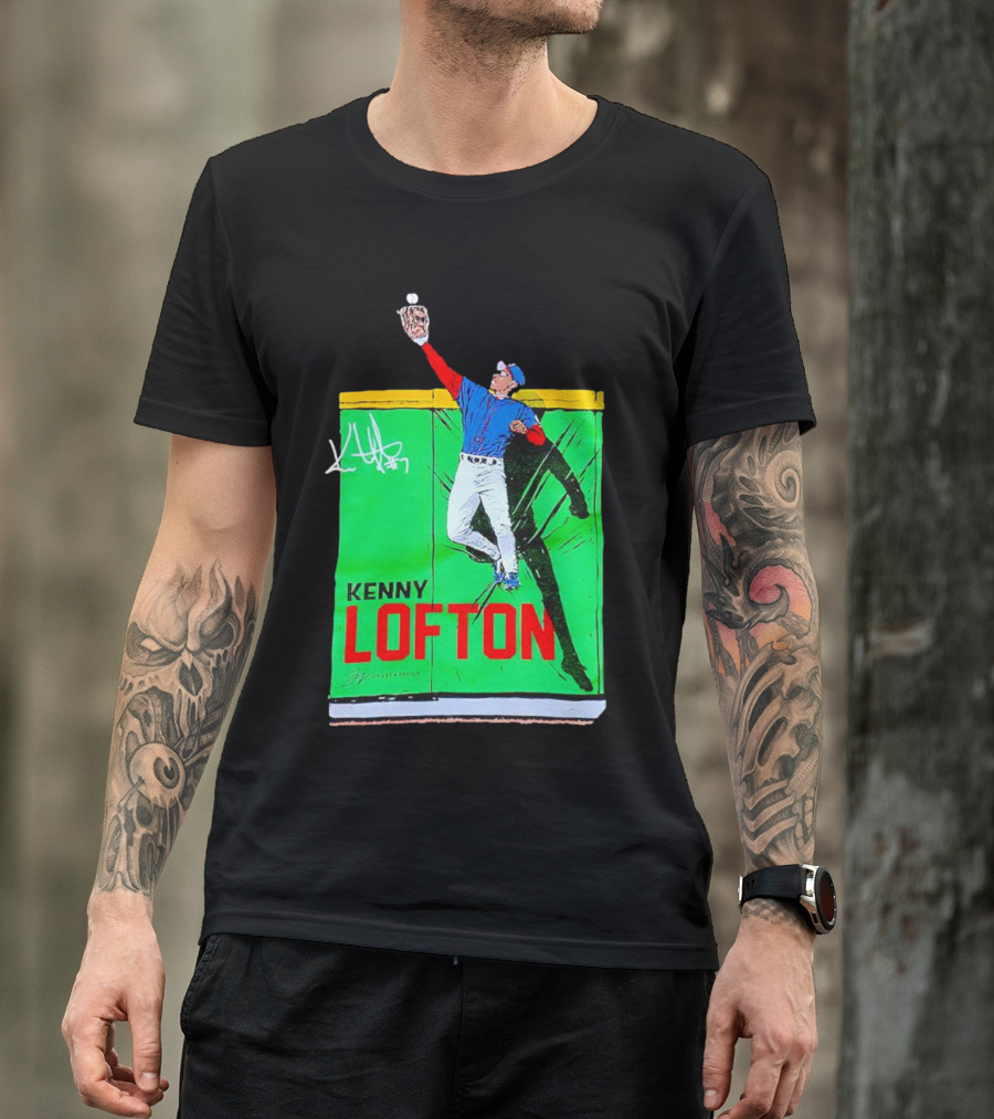Kenny Lofton Signature Catch Baseball T-Shirt