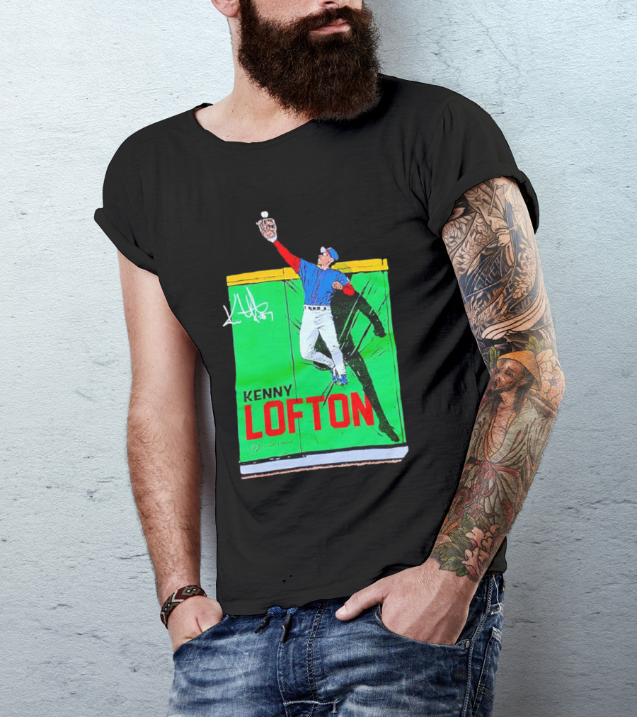 Kenny Lofton Signature Catch Baseball T-Shirt