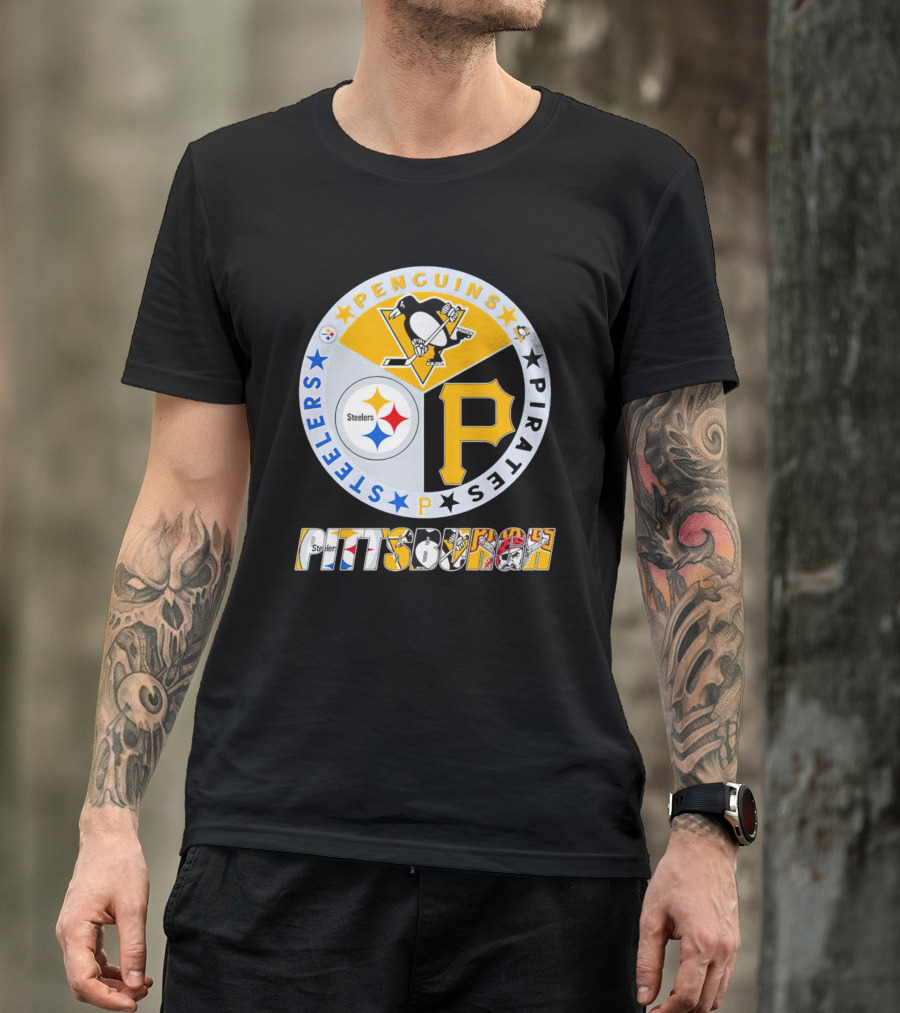 Pittsburgh Steelers Penguins Pirates Pittsburgh Sports T-Shirt