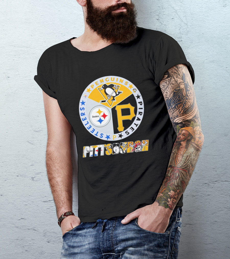 Pittsburgh Steelers Penguins Pirates Pittsburgh Sports T-Shirt