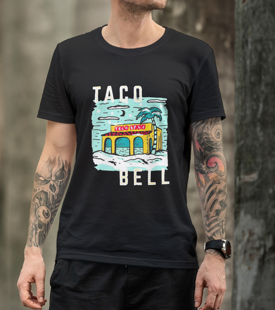 Taco Bell Numero Uno Palm Tree Retro Landscape T-Shirt