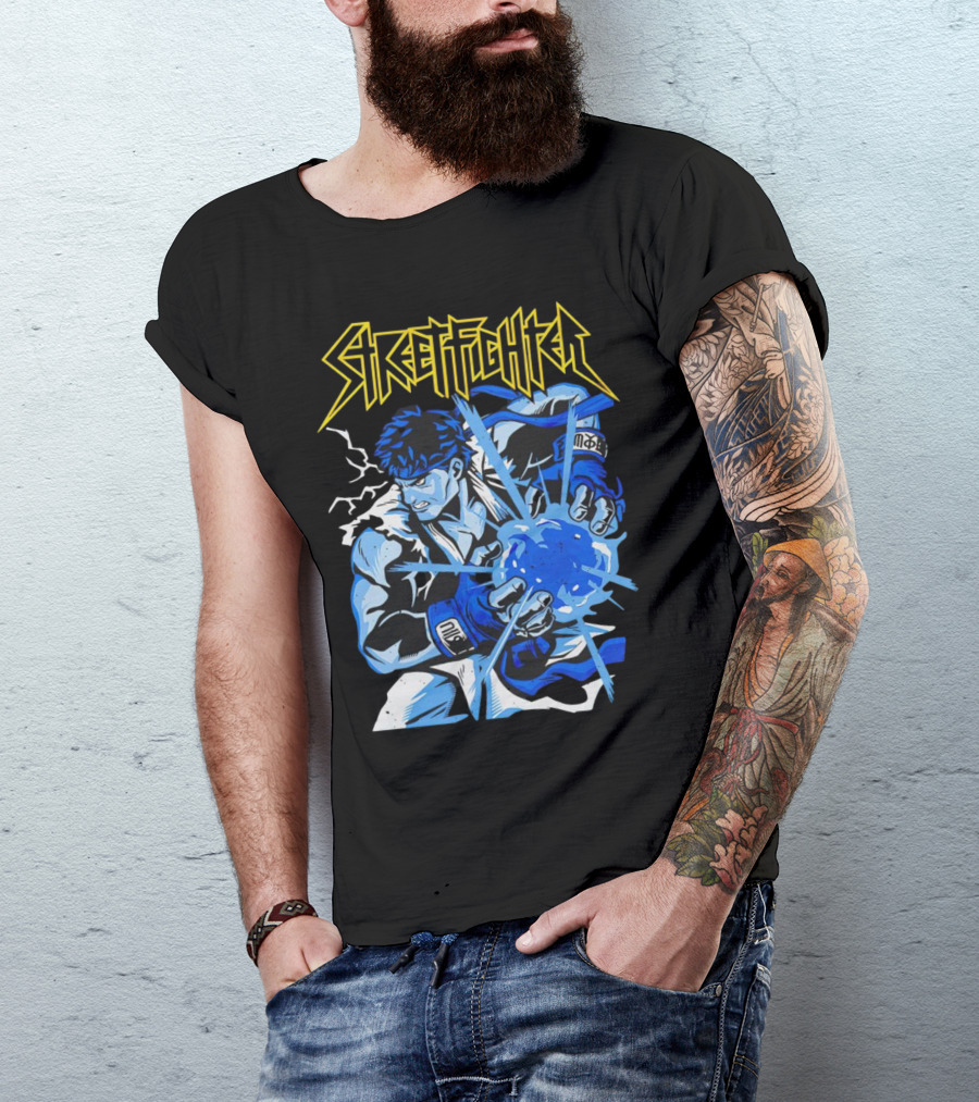 Street Fighter World Warrior Iconic Energy Blast T-Shirt
