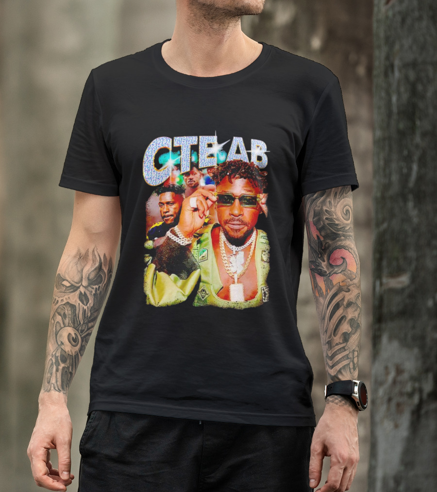 CTE AB Antonio Brown Vibrant Portrait With Sunglasses And Jewelry T-Shirt