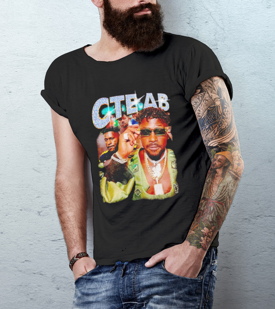 CTE AB Antonio Brown Vibrant Portrait With Sunglasses And Jewelry T-Shirt