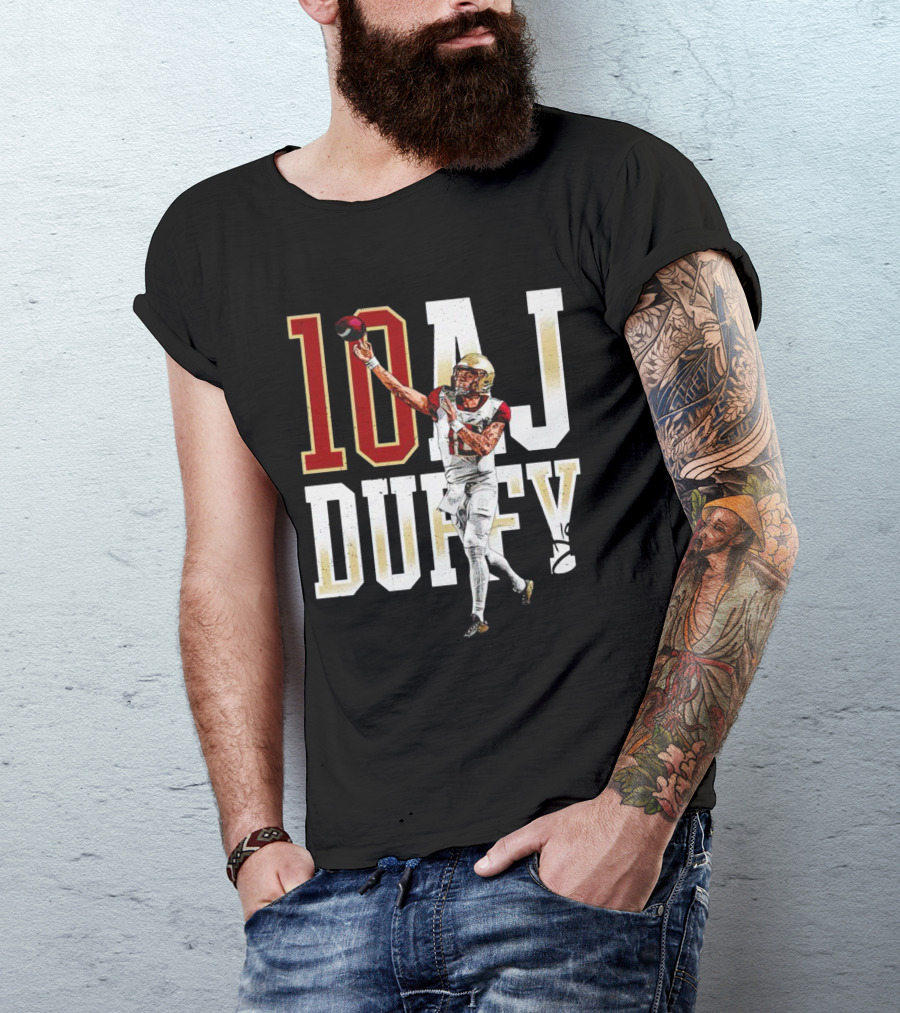 Aj Duffy 10 Florida State Seminoles Football Player T-Shirt