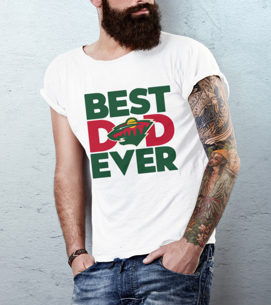 Best Dad Ever NHL Minnesota Wild T-Shirt