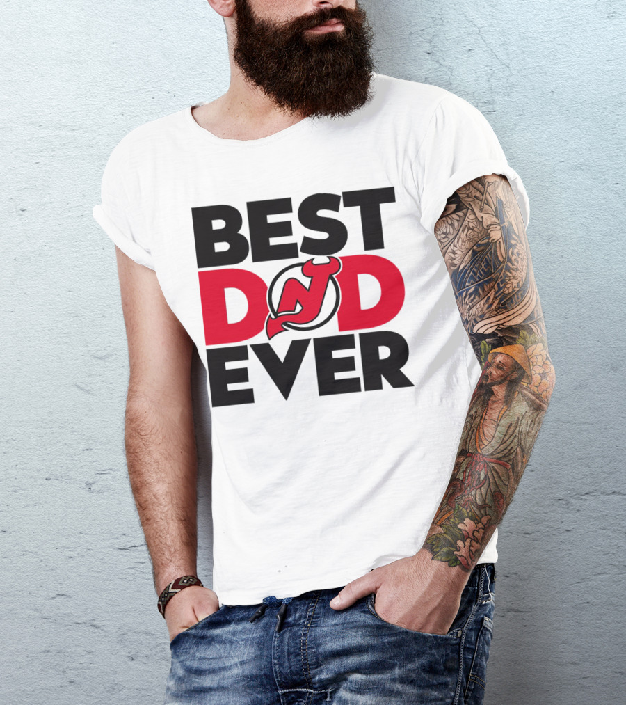 Best Dad Ever New Jersey Devils NHL T-Shirt
