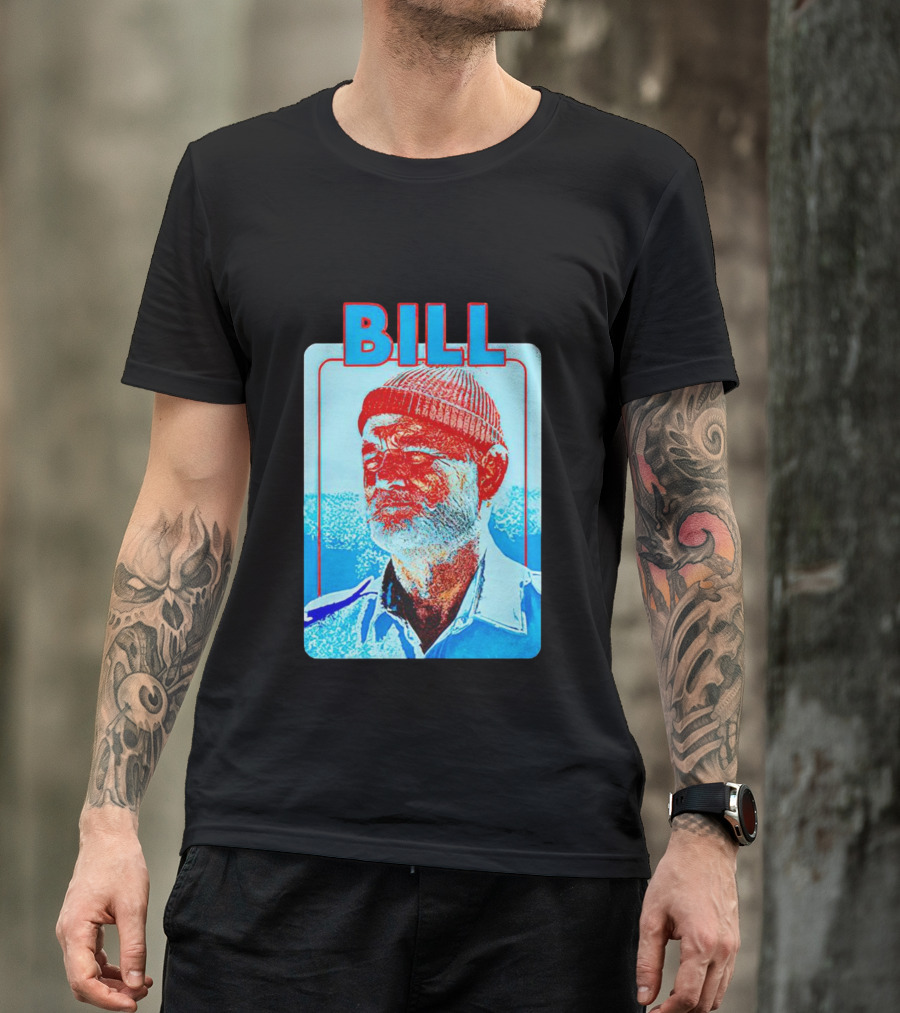 Bill Murray Steve Zissou Blue Red T-Shirt