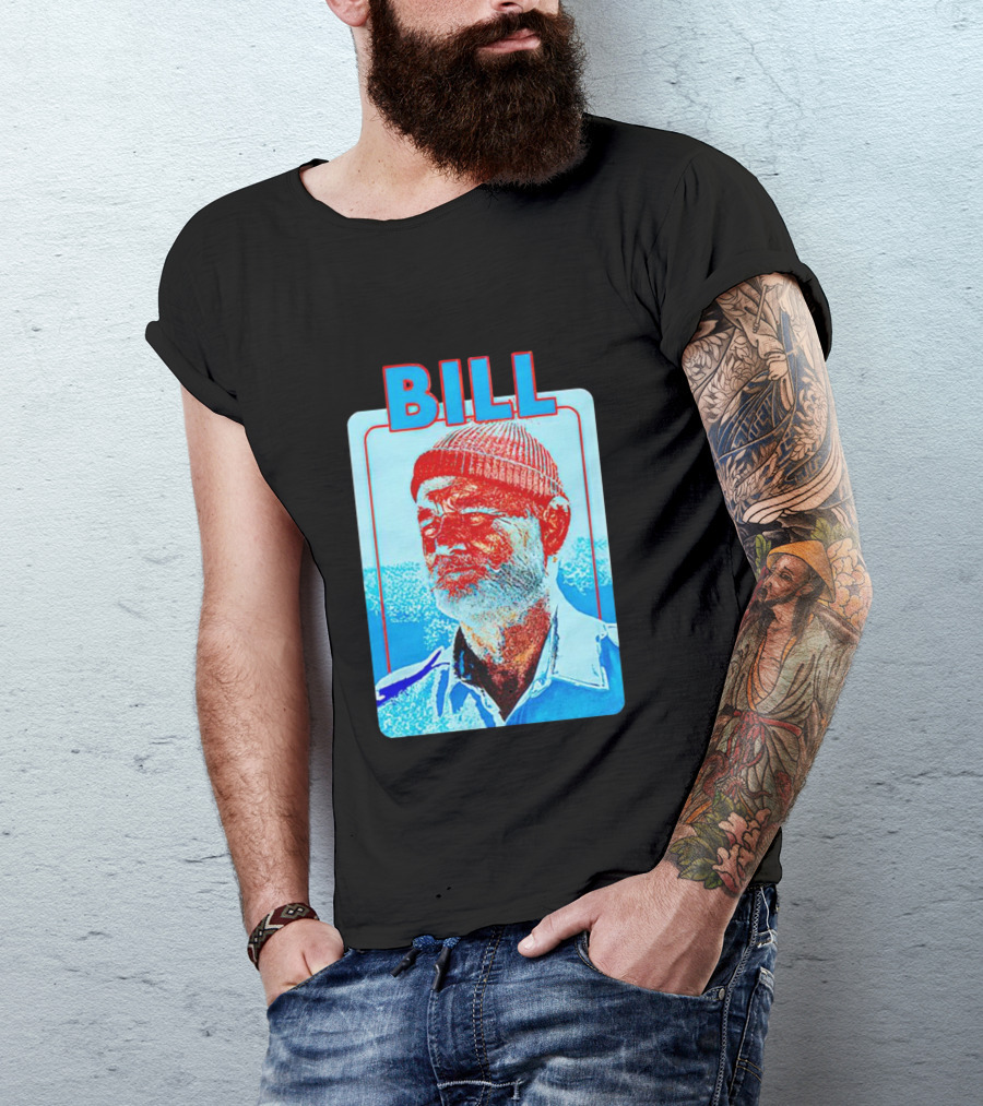 Bill Murray Steve Zissou Blue Red T-Shirt