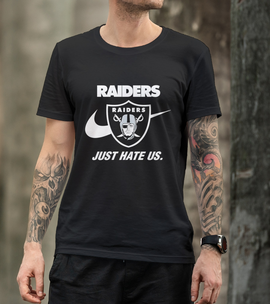 Las Vegas Raiders Just Hate Us Styled T-Shirt