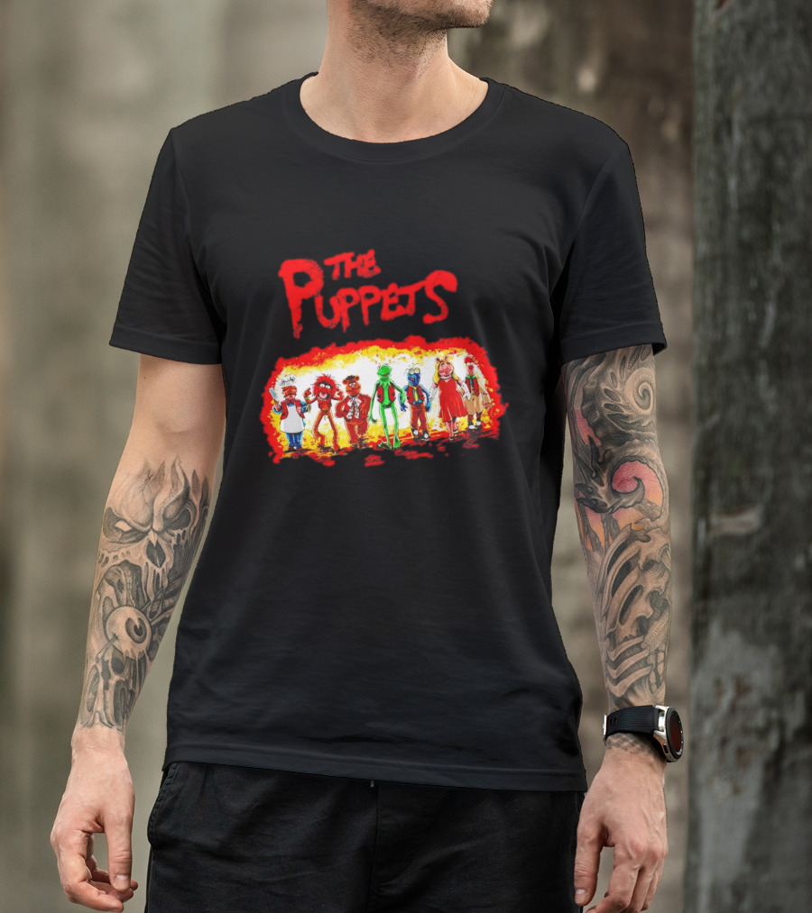 The Puppets Walking In Colorful Lineup T-Shirt