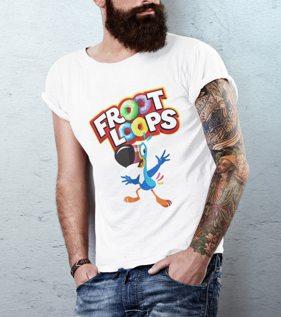 Froot Loops Toucan Sam Colorful T-Shirt