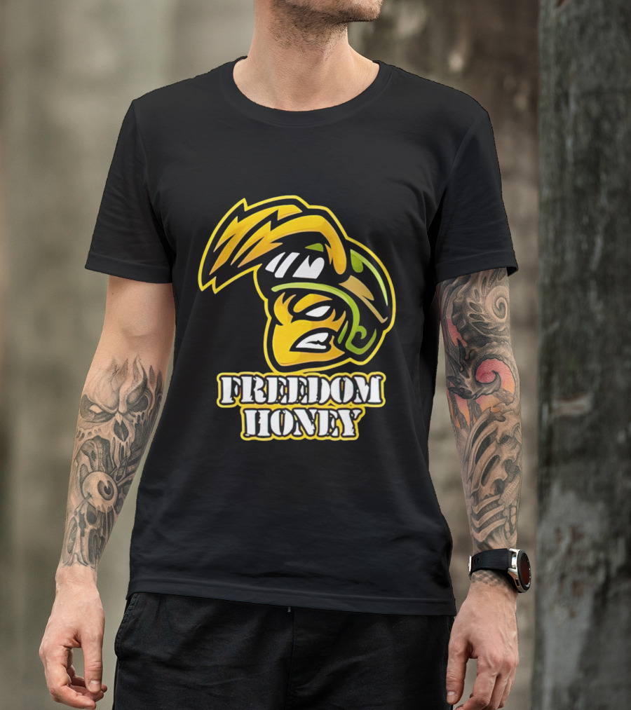 Cory Morgan Freedom Honey Helmet Character T-Shirt