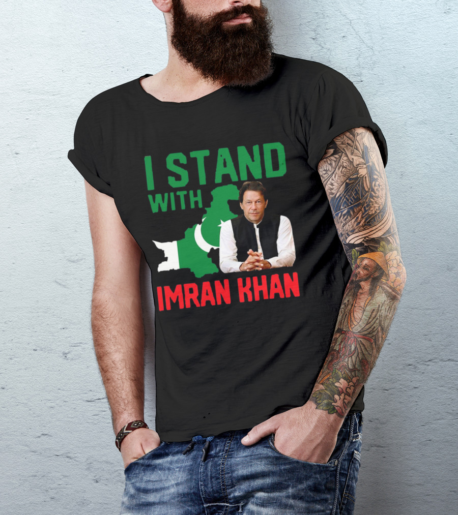 I Stand With Imran Khan PTI Support Pakistan T-Shirt