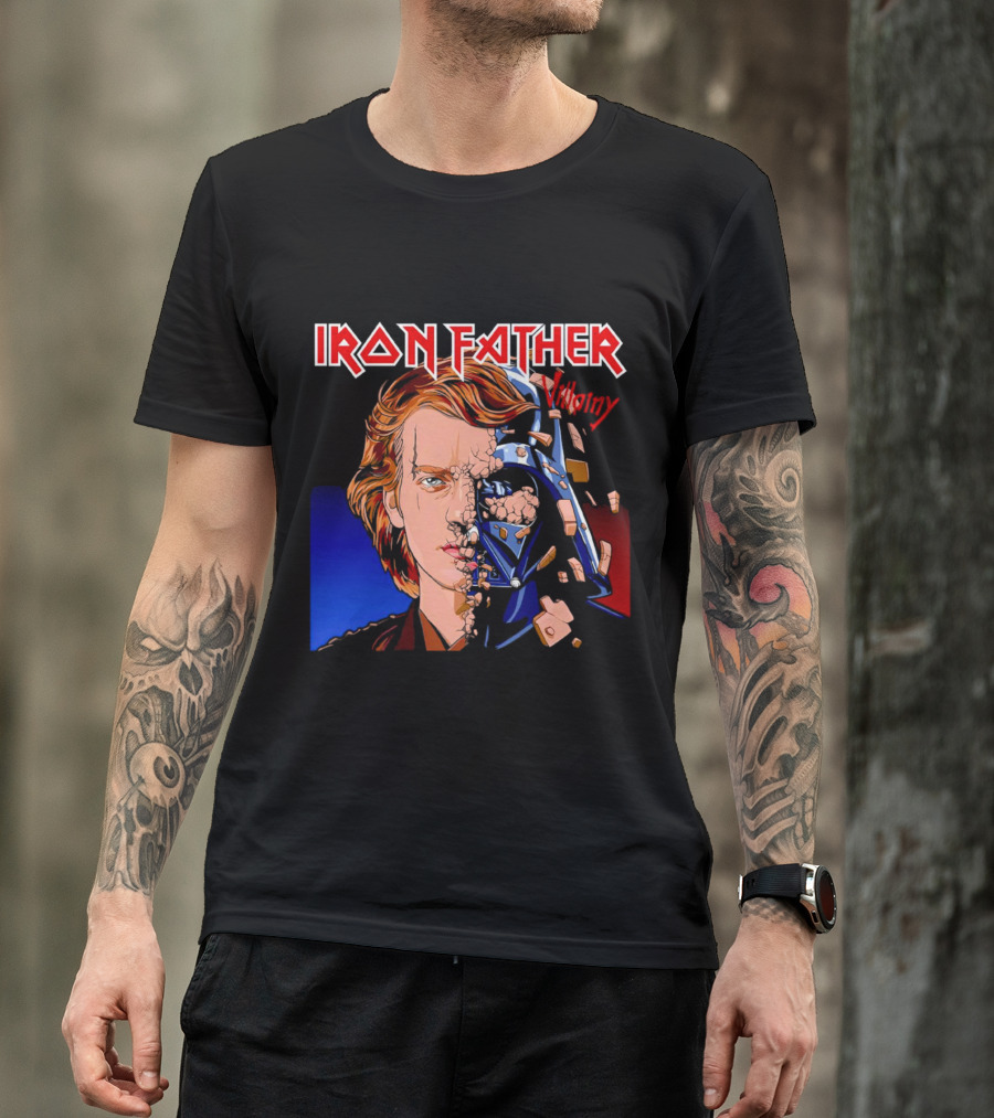 IRON FATHER Villainy Darth Vader T-Shirt