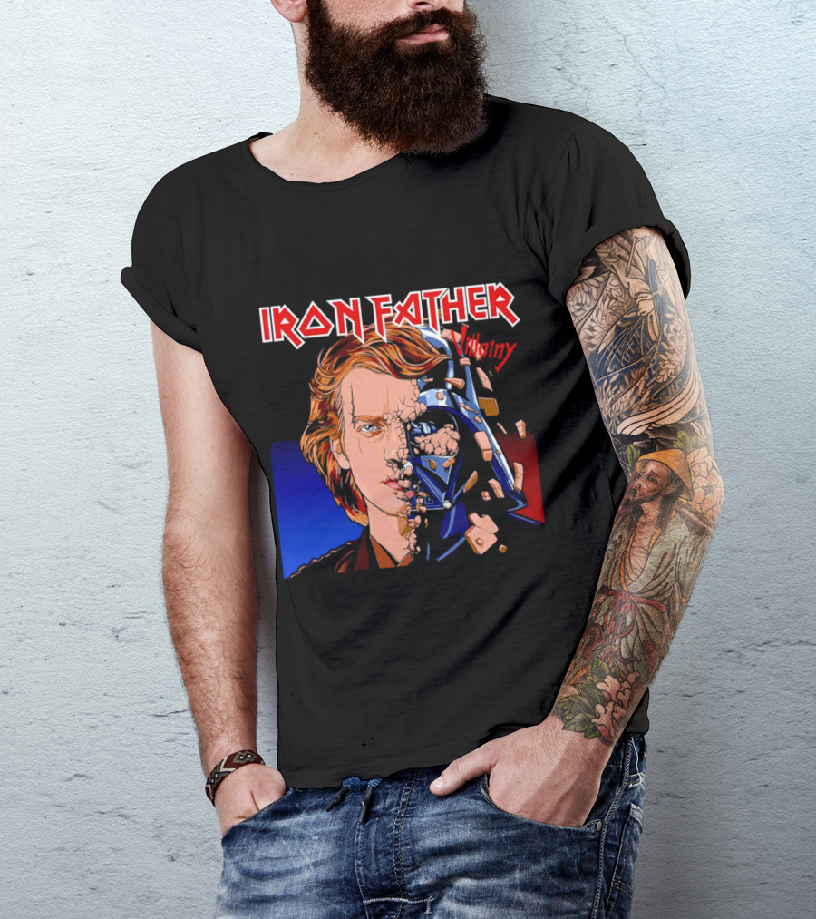 IRON FATHER Villainy Darth Vader T-Shirt