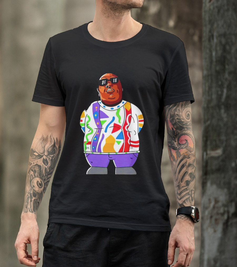 RIP Big Pokey Colorful Sweater Cartoon T-Shirt
