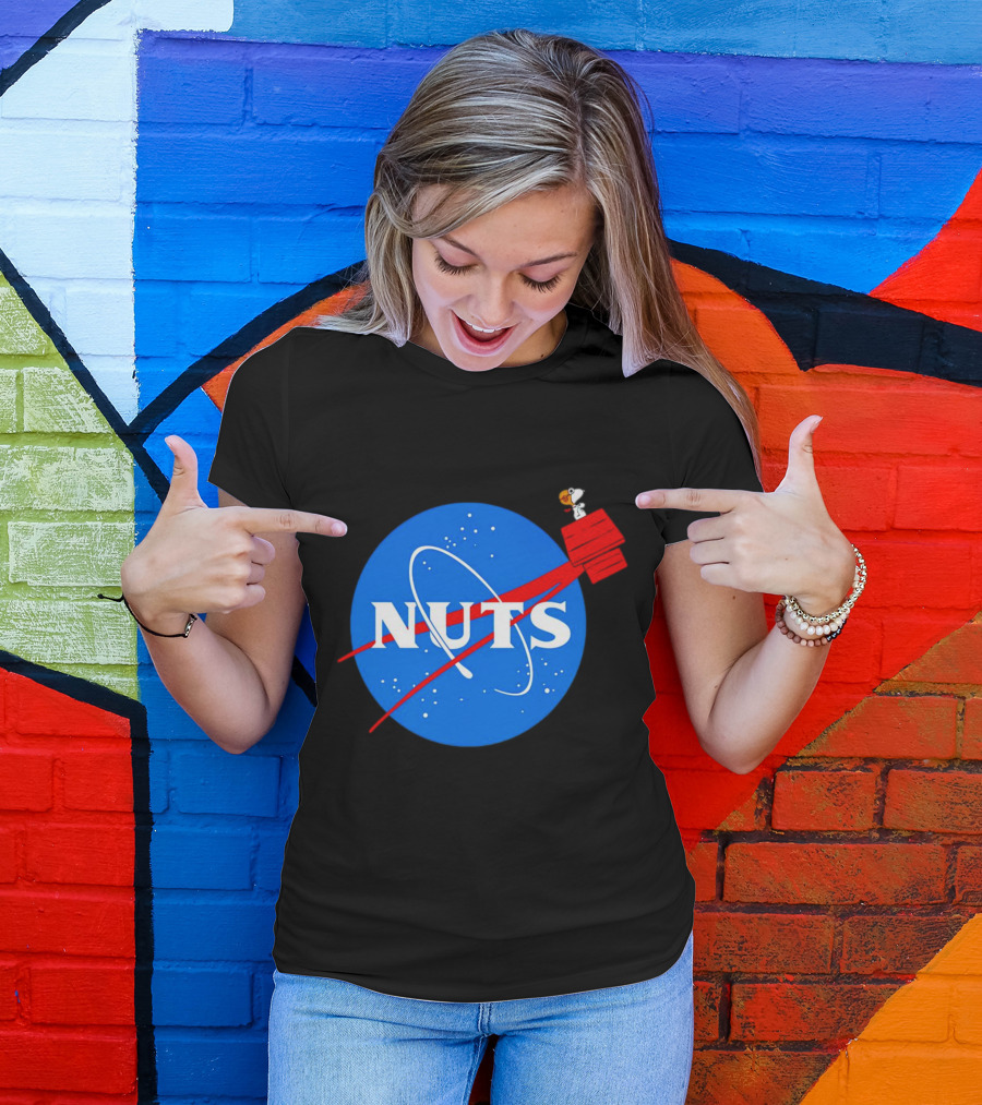 Snoopy Space Nuts NASA Parody Astronaut Adventure T-Shirt