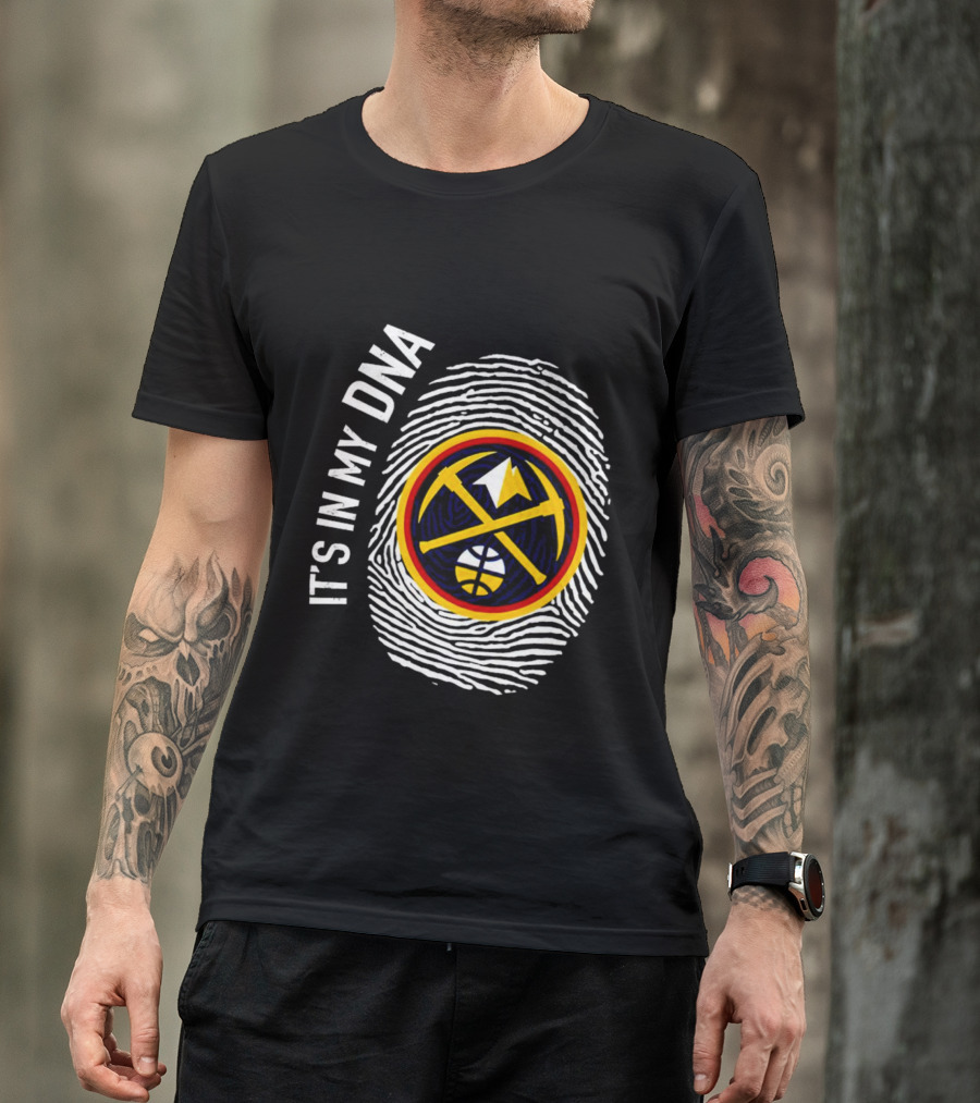 Denver Nuggets Basketball DNA Fingerprint Pride T-Shirt