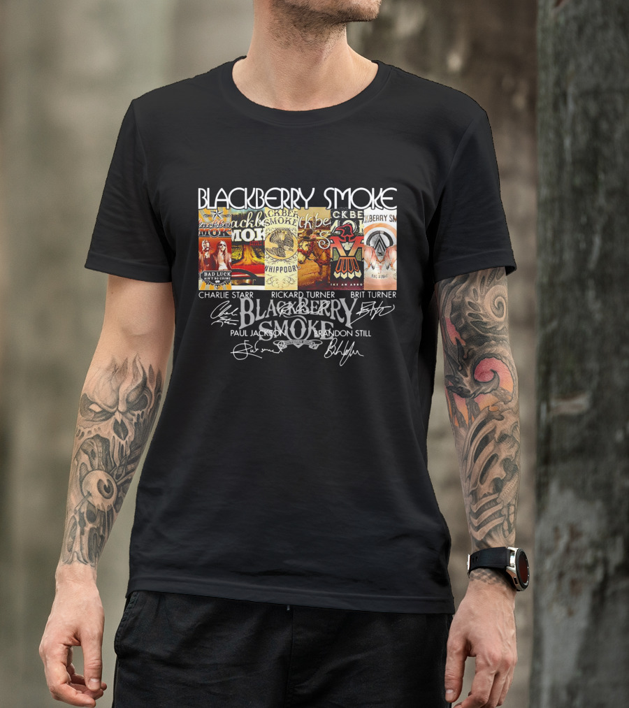 BLACKBERRY SMOKE CHARLIE STARR RICKARD TURNER BRIT TURNER PAUL JACKSON BRANDON STILL T-Shirt
