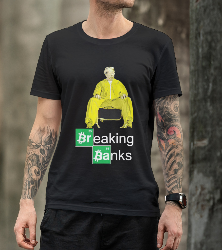 Breaking Banks Bitcoin Chemistry Suit T-Shirt