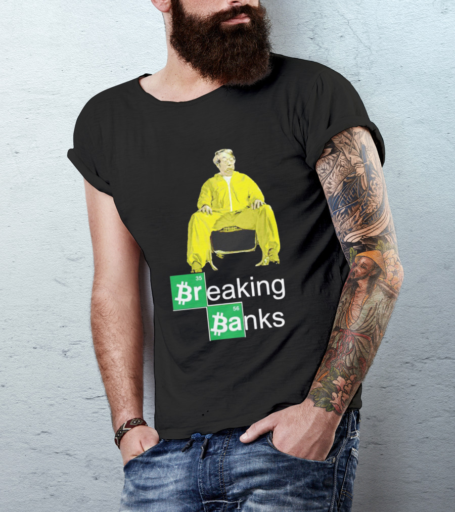 Breaking Banks Bitcoin Chemistry Suit T-Shirt