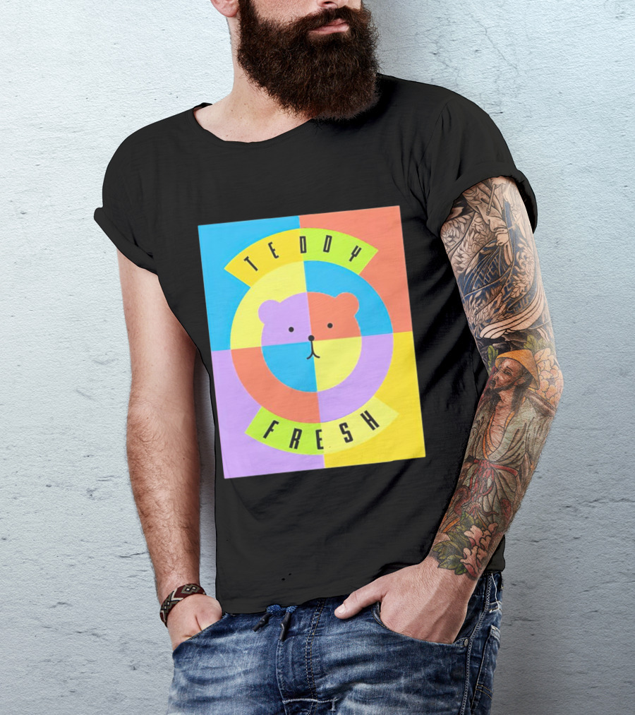 Teddy Fresh Colorful Circle Bear T-Shirt