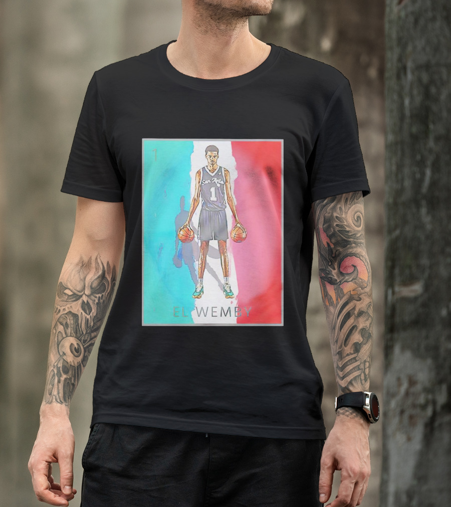 Victor Wembanyama San Antonio Spurs El Wemby Basketball T-Shirt