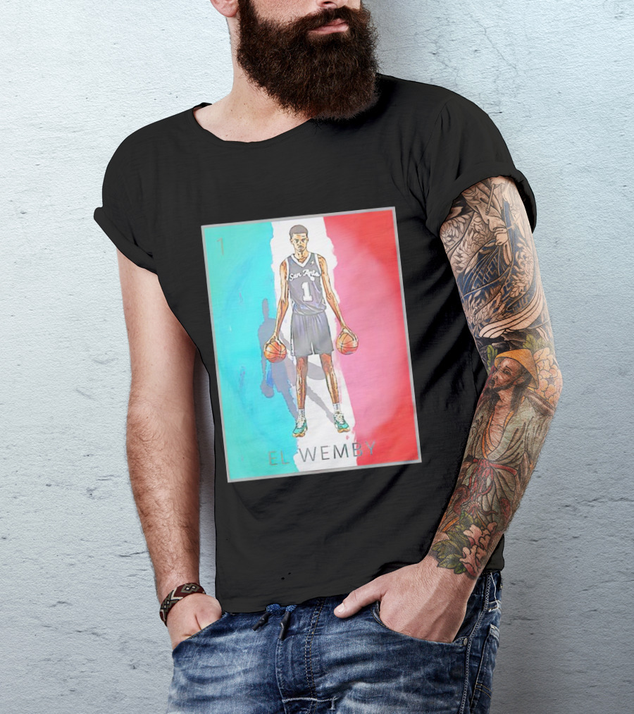 Victor Wembanyama San Antonio Spurs El Wemby Basketball T-Shirt