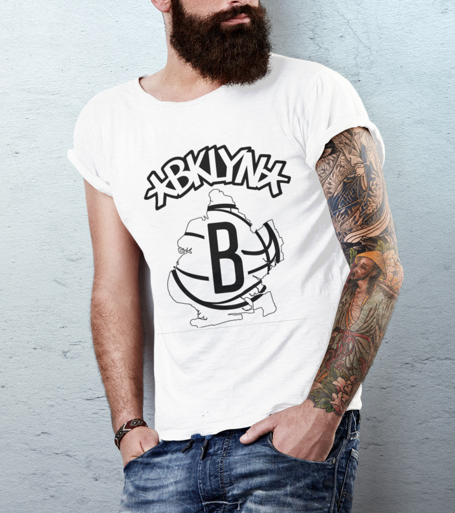BKN Nets Map Basketball Brooklyn T-Shirt
