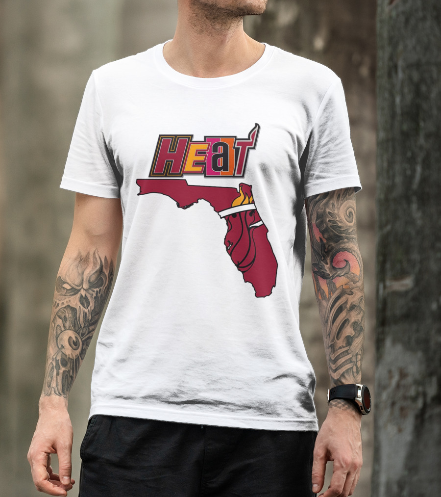 Heat Map Florida Basketball Emblem T-Shirt