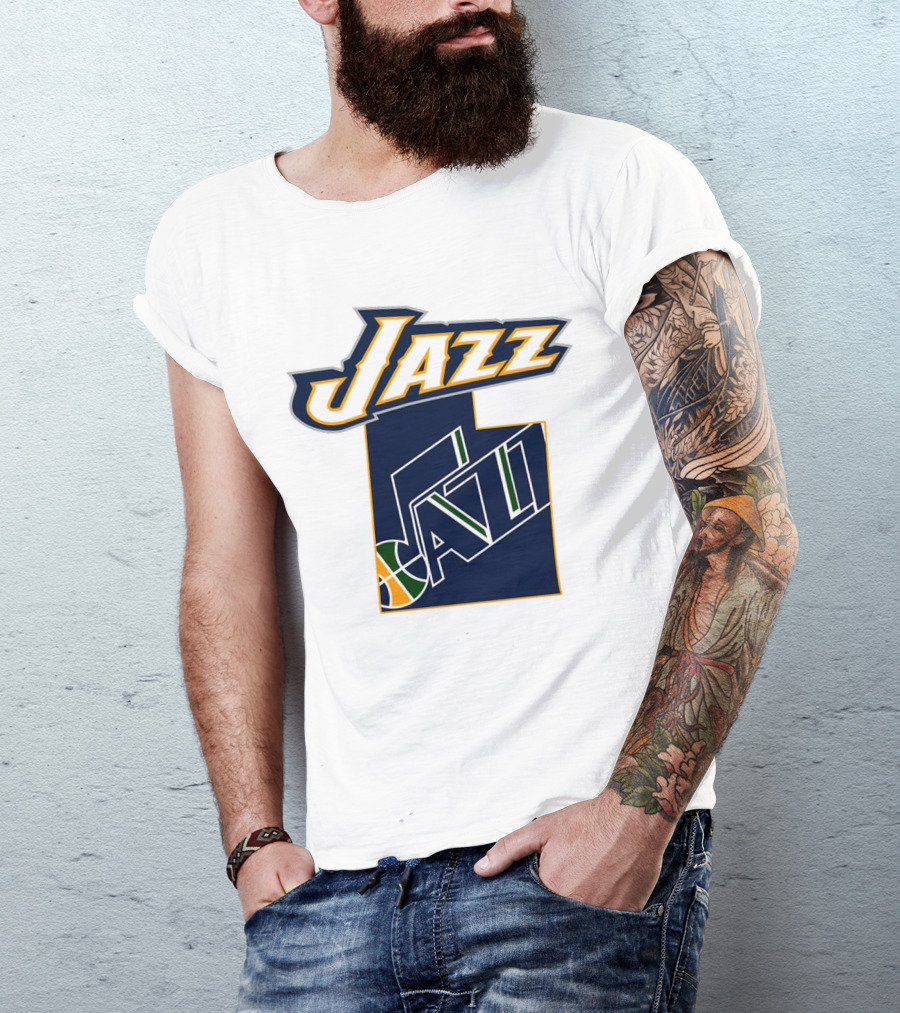 Jazz Utah Map T-Shirt
