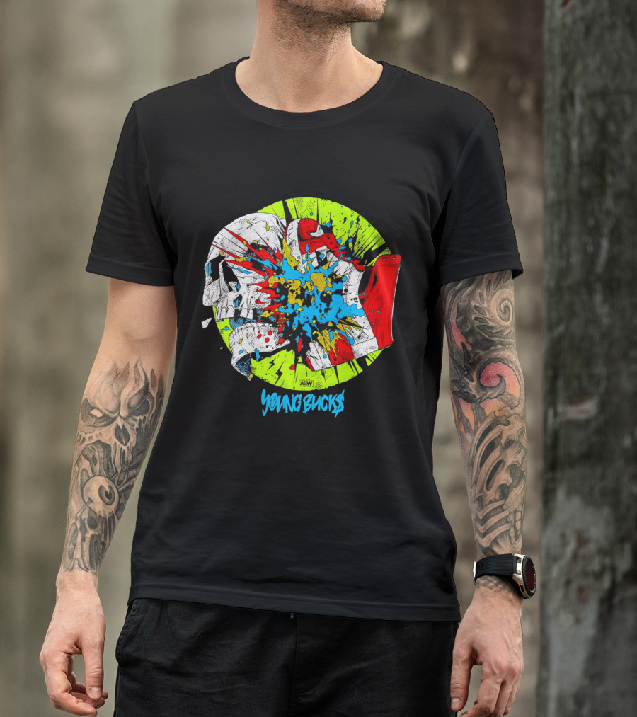 AEW Young Bucks Comic Explosion T-Shirt