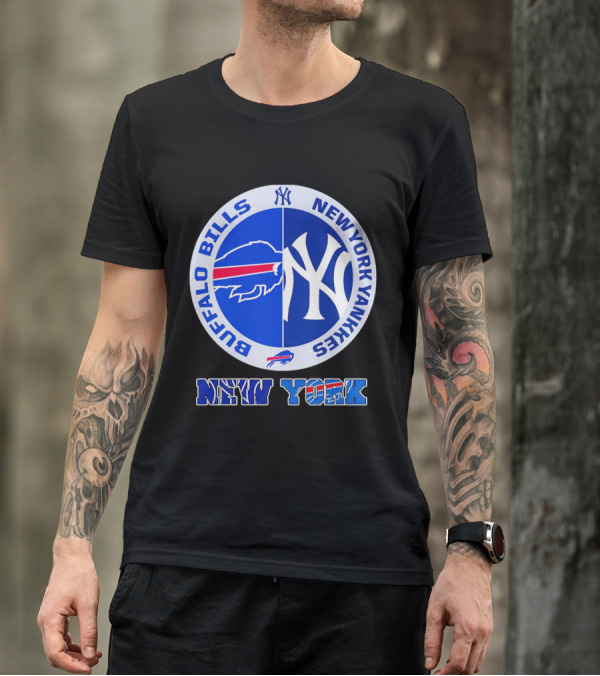 New York Buffalo Bills New York Yankees NYY NY Buffalo T-Shirt