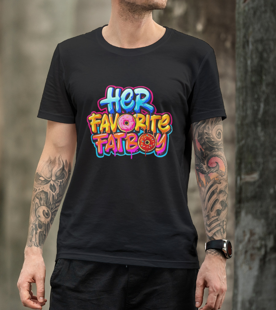 Her Favorite Fat Boy Donut Graffiti T-Shirt