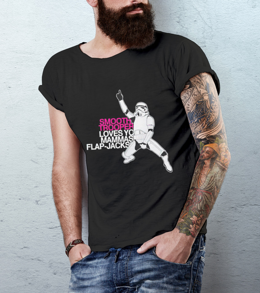 Smooth Trooper Loves Yo Mammas Flap-Jacks Stormtrooper Dance Pose T-Shirt