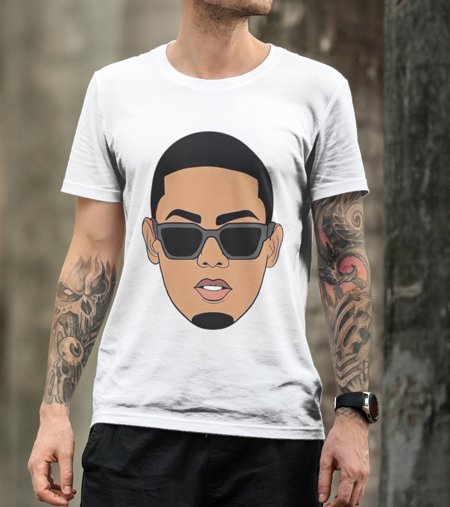 Myke Towers Sunglasses Facial T-Shirt