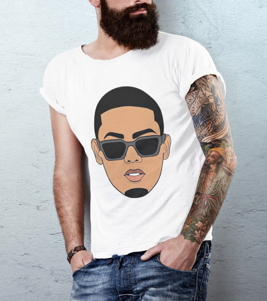 Myke Towers Sunglasses Facial T-Shirt