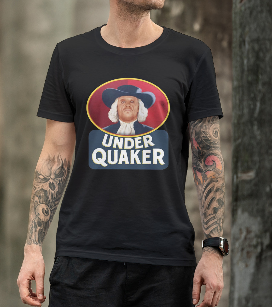 Quaker Oats Logo Parody Under Quaker T-Shirt