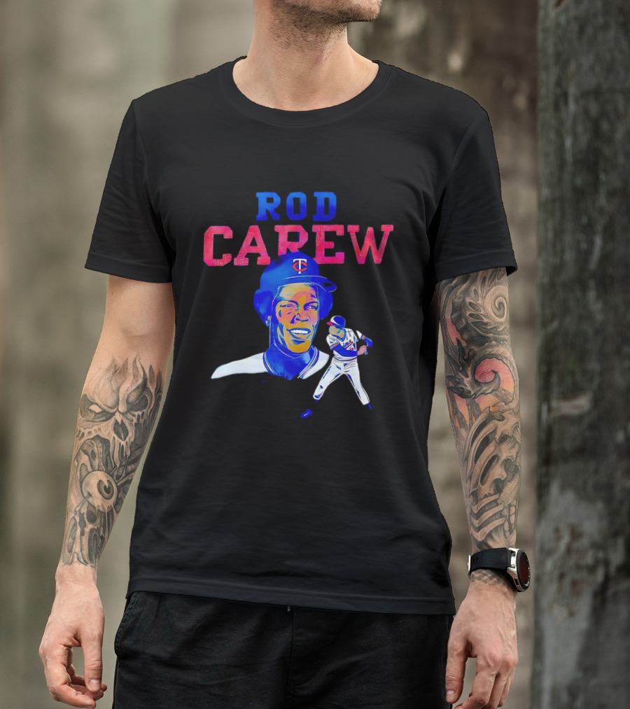 Rod Carew Twins Baseball Player T-Shirt