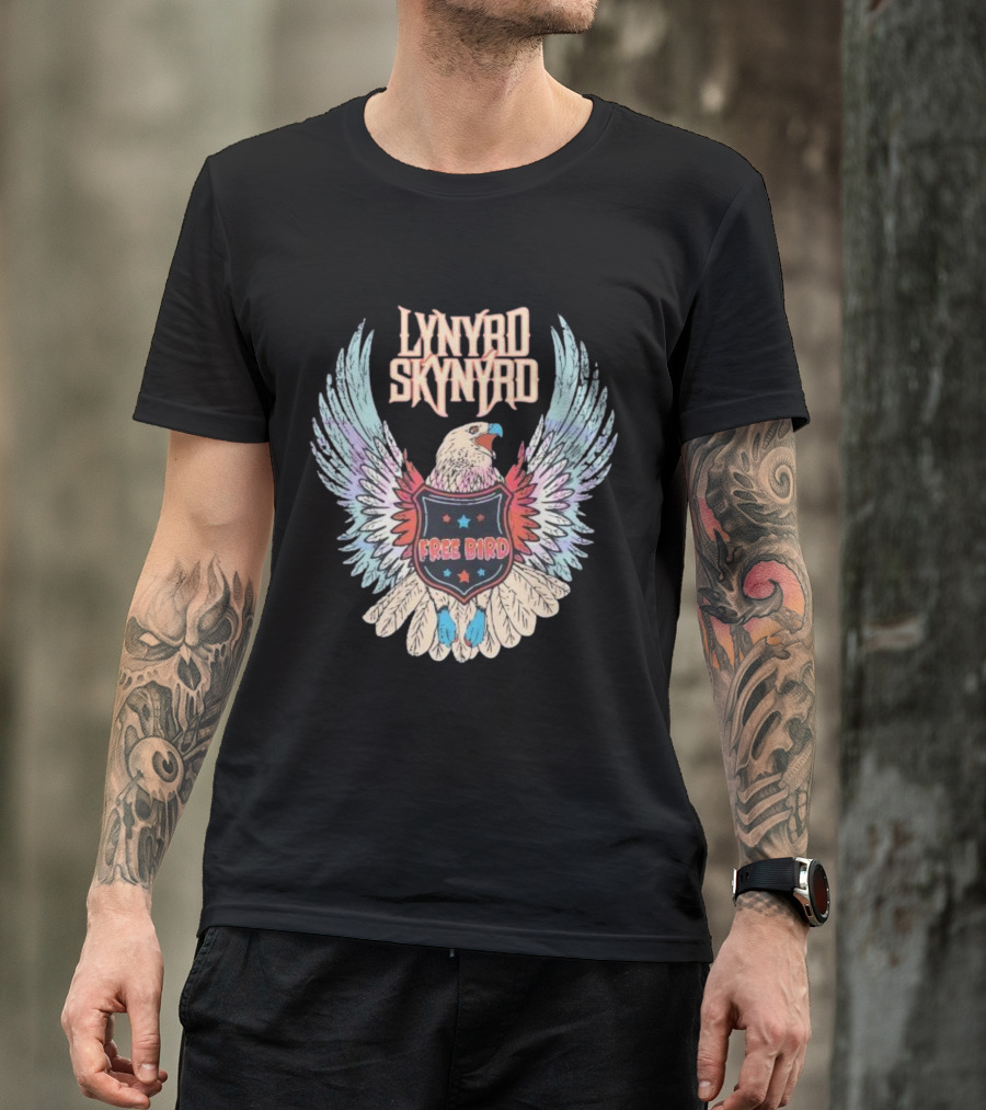 Lynyrd Skynyrd Free Bird Classic Rock Eagle Wings Vintage T-Shirt