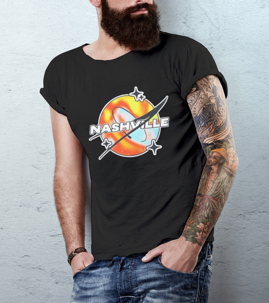 Nashville Melty Space Planet T-Shirt