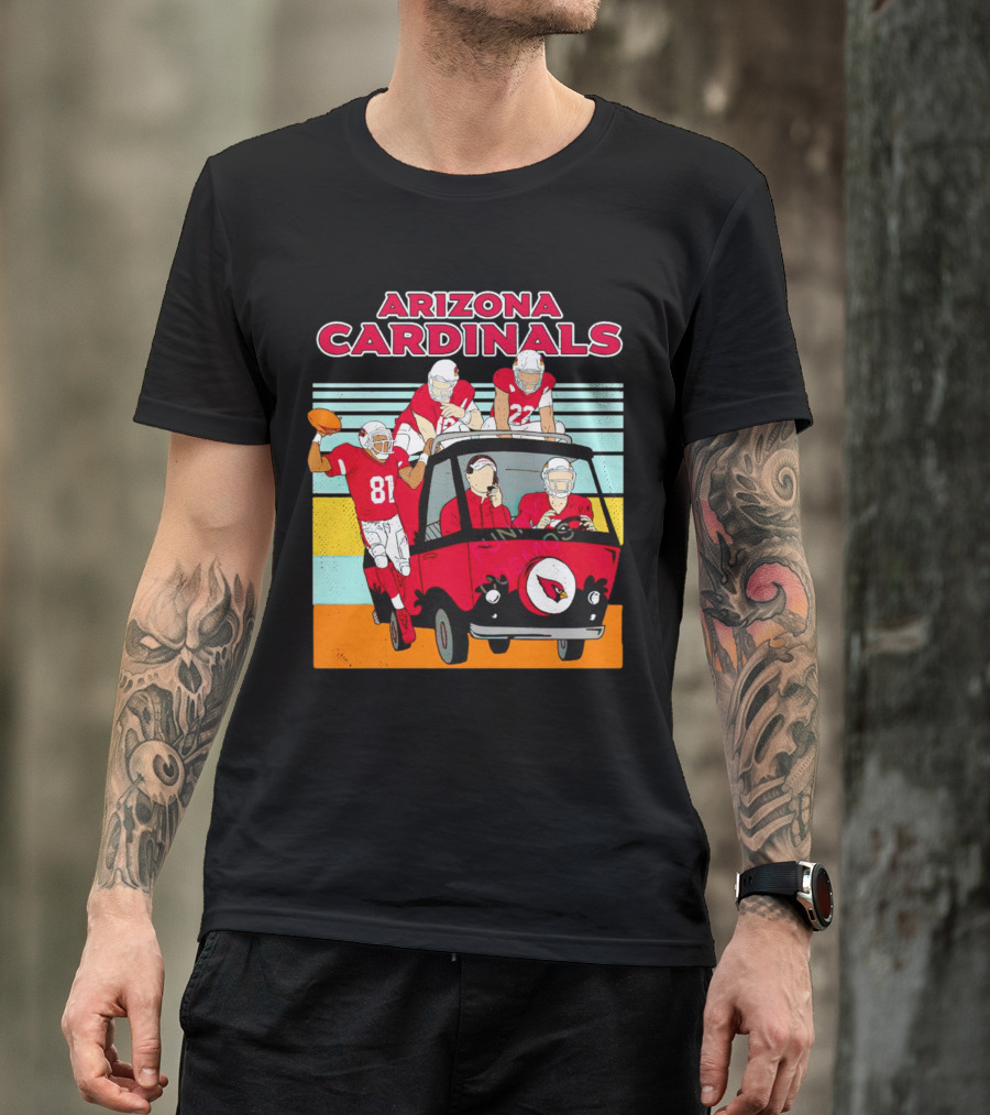 Arizona Cardinals Vintage Football Friends T-Shirt
