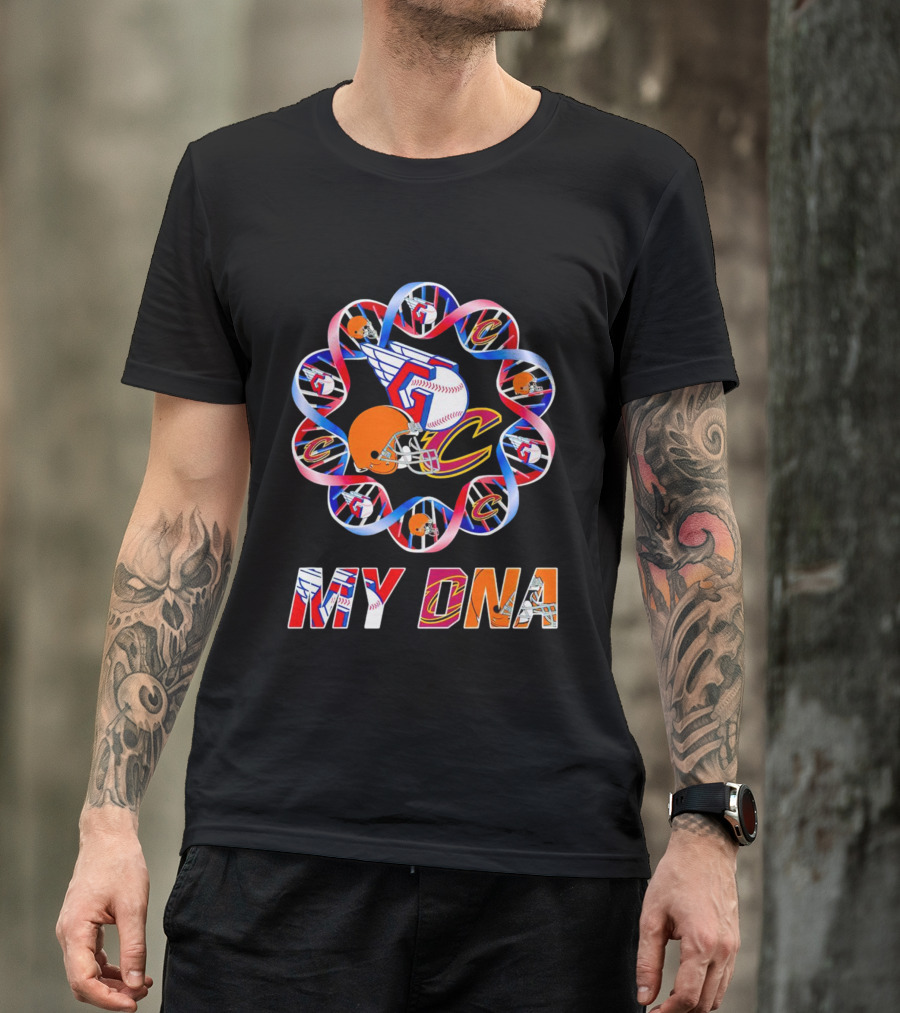 My DNA Cleveland Browns Cavaliers Guardians T-Shirt